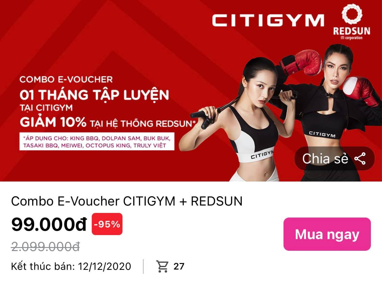 Ưu đãi hiếm có 1 ngày duy nhất: chỉ 99k 1 tháng tập luyện tại CITIGYM