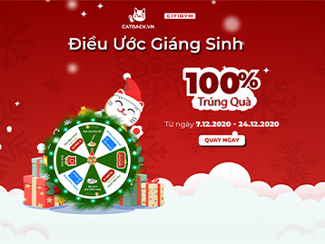 Tham gia vòng quay Giáng Sinh, nhận ngay thẻ tập trải nghiệm 2 tuần tại CITIGYM!