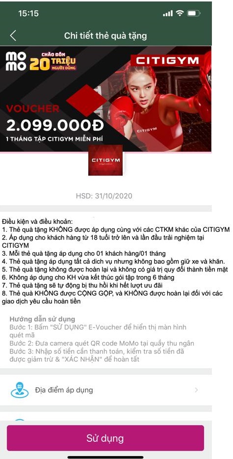 Nhận voucher tập gym miễn phí tại CITIGYM