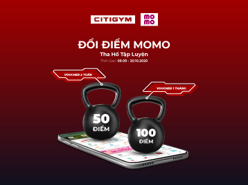 Tích điểm Momo: tấm vé miễn phí vào thiên đường tập luyện CITIGYM