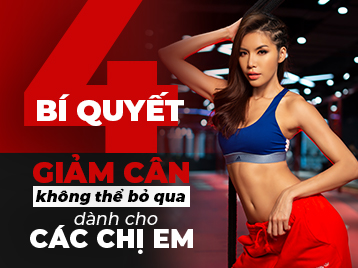 4 Bí quyết giảm cân đơn giản nhờ tập gym dành cho chị em phụ nữ