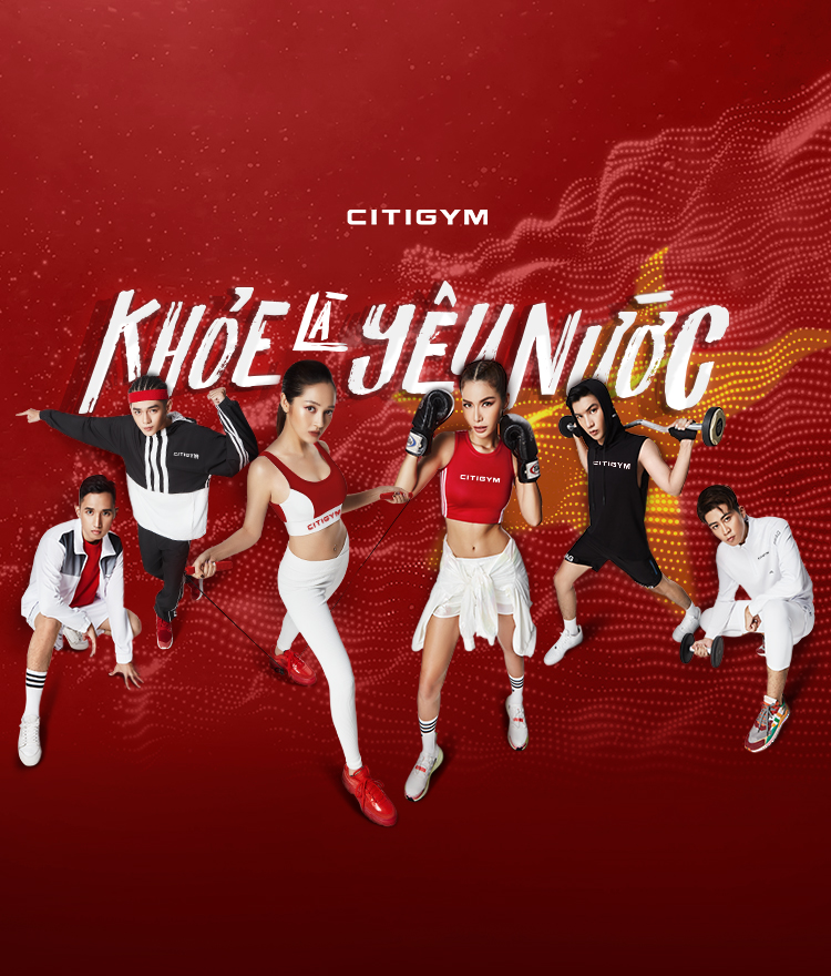 CITIGYM tài trợ dự án Khỏe là Yêu nước của Bảo Anh, Minh Tú và dàn thí sinh rap việt, king of rap 