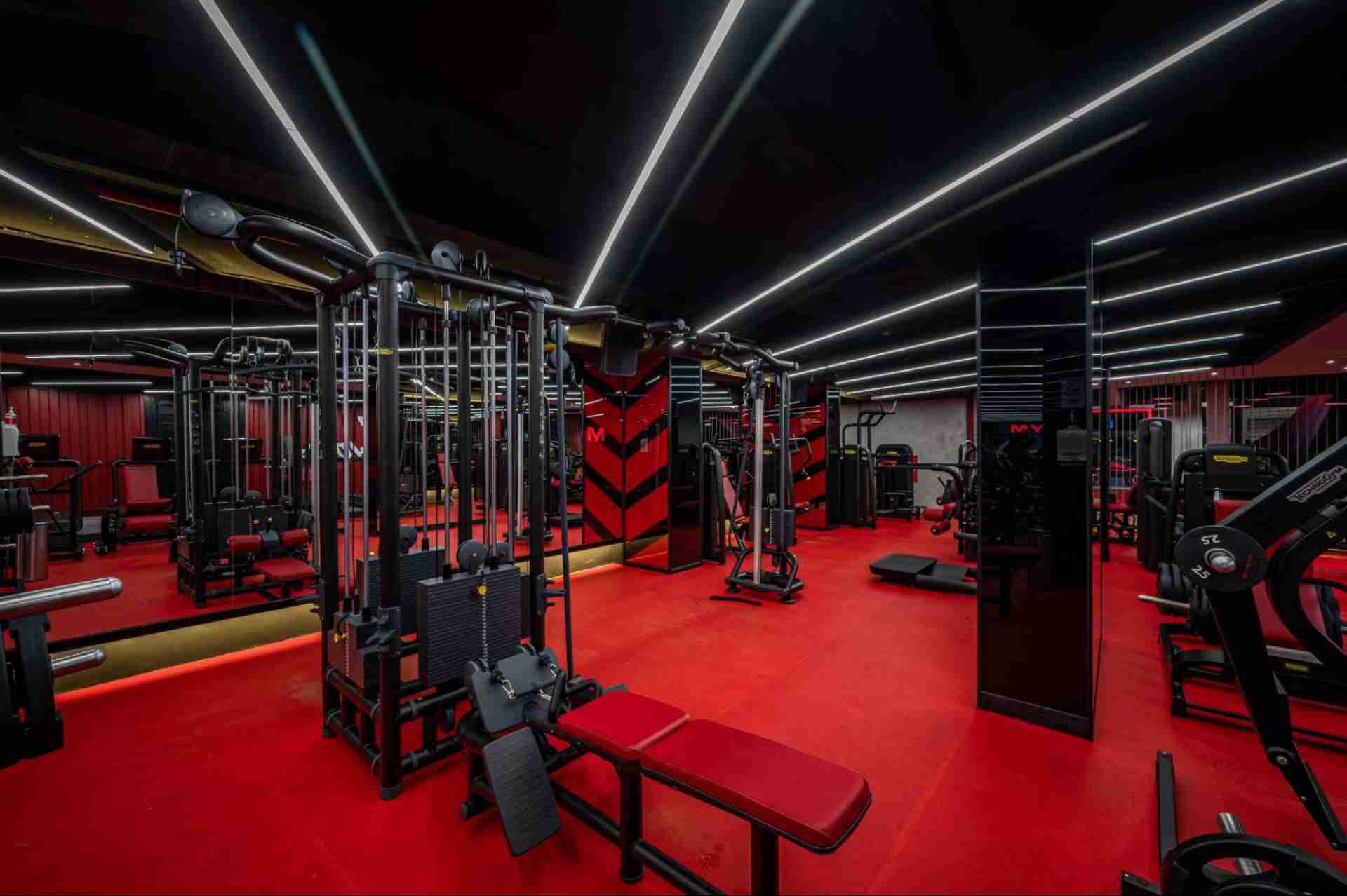 Một phòng gym chất lượng cần được trang bị đầy đủ máy móc hiện đại đáp ứng cho nhiều mục tiêu khác nhau của hội viên