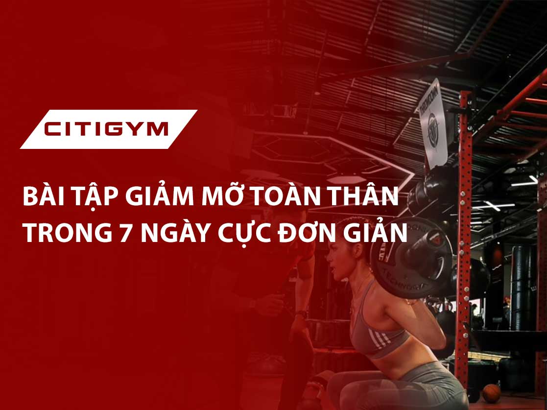 Bài tập giảm mỡ toàn thân trong 7 ngày cực đơn giản