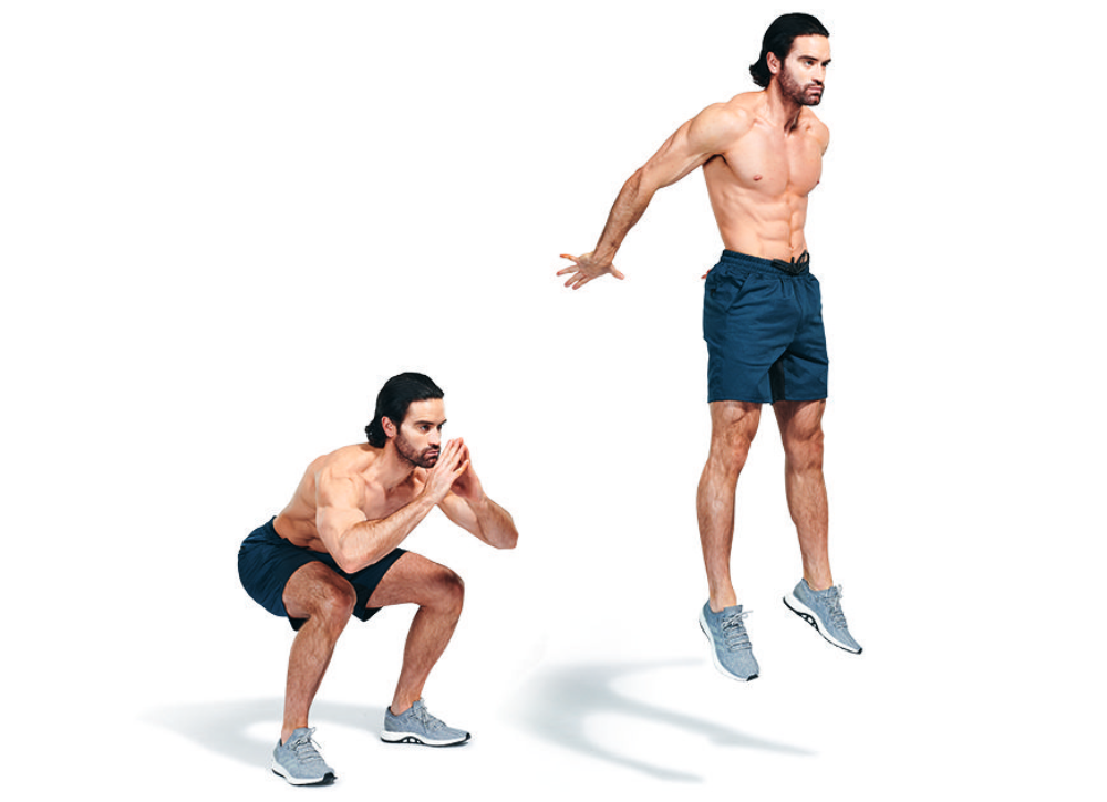 Bài tập Squat nhảy tại chỗ (Squat Jump)