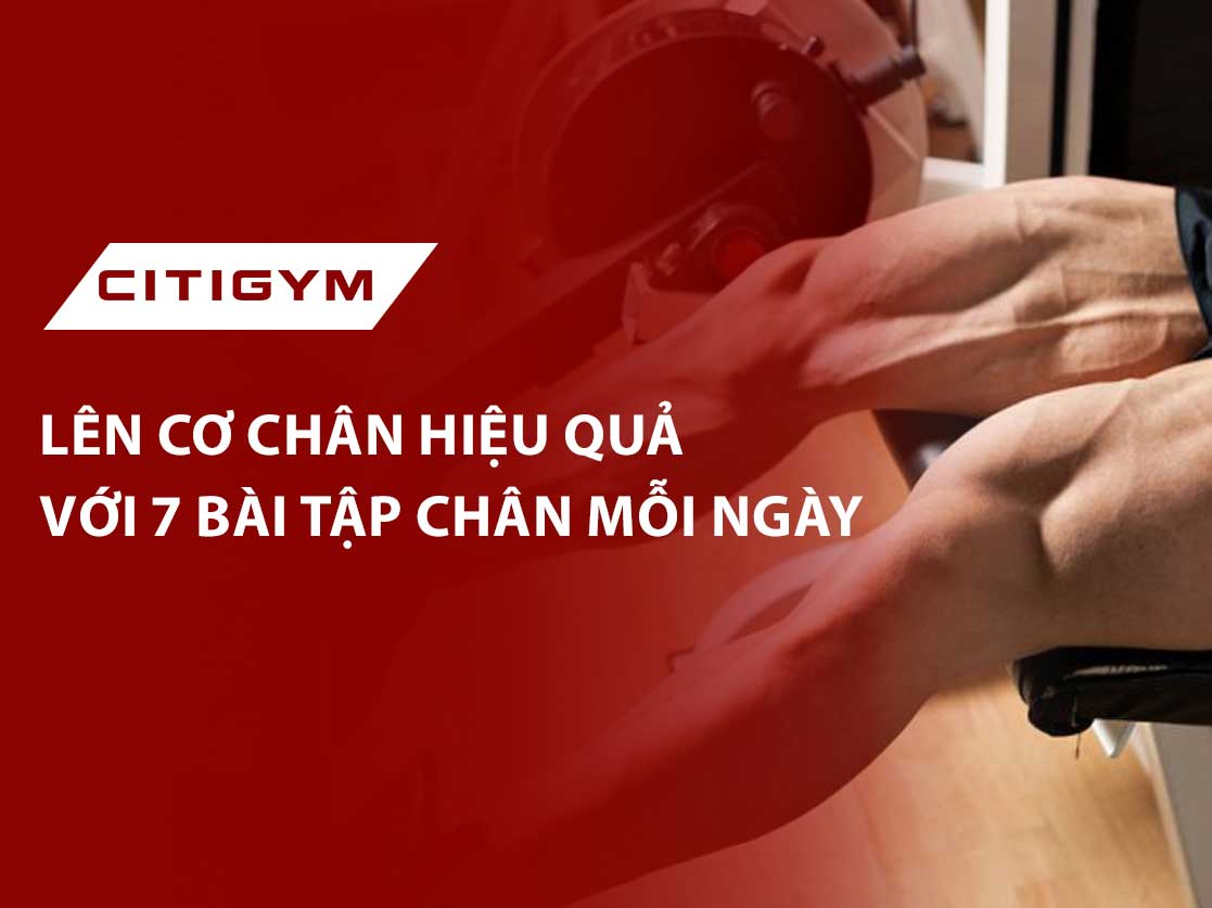 Lên cơ chân hiệu quả với 7 bài tập chân mỗi ngày