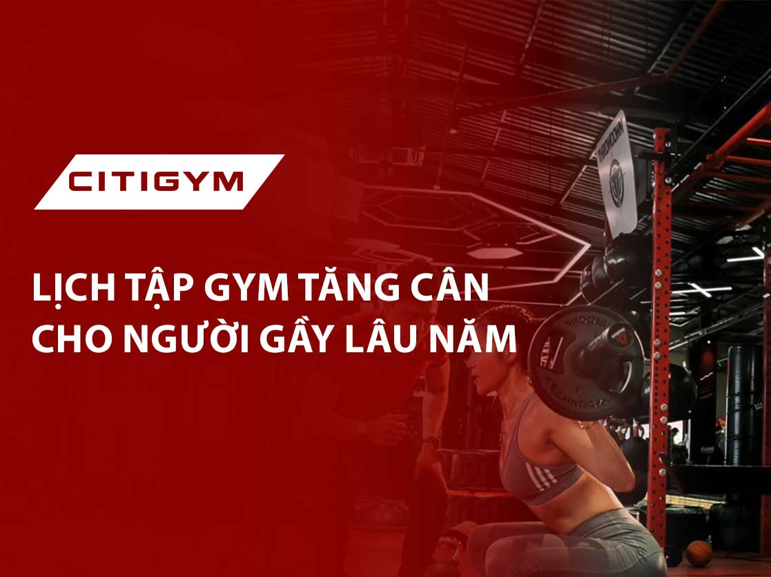 Lịch tập Gym tăng cân cho người gầy lâu năm