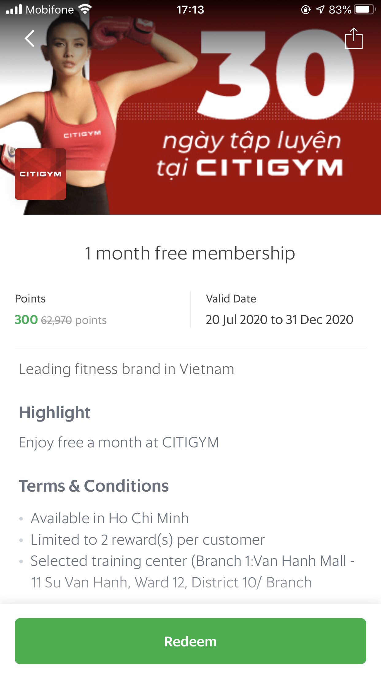 Tập gym miễn phí 4 tuần tại CITIGYM