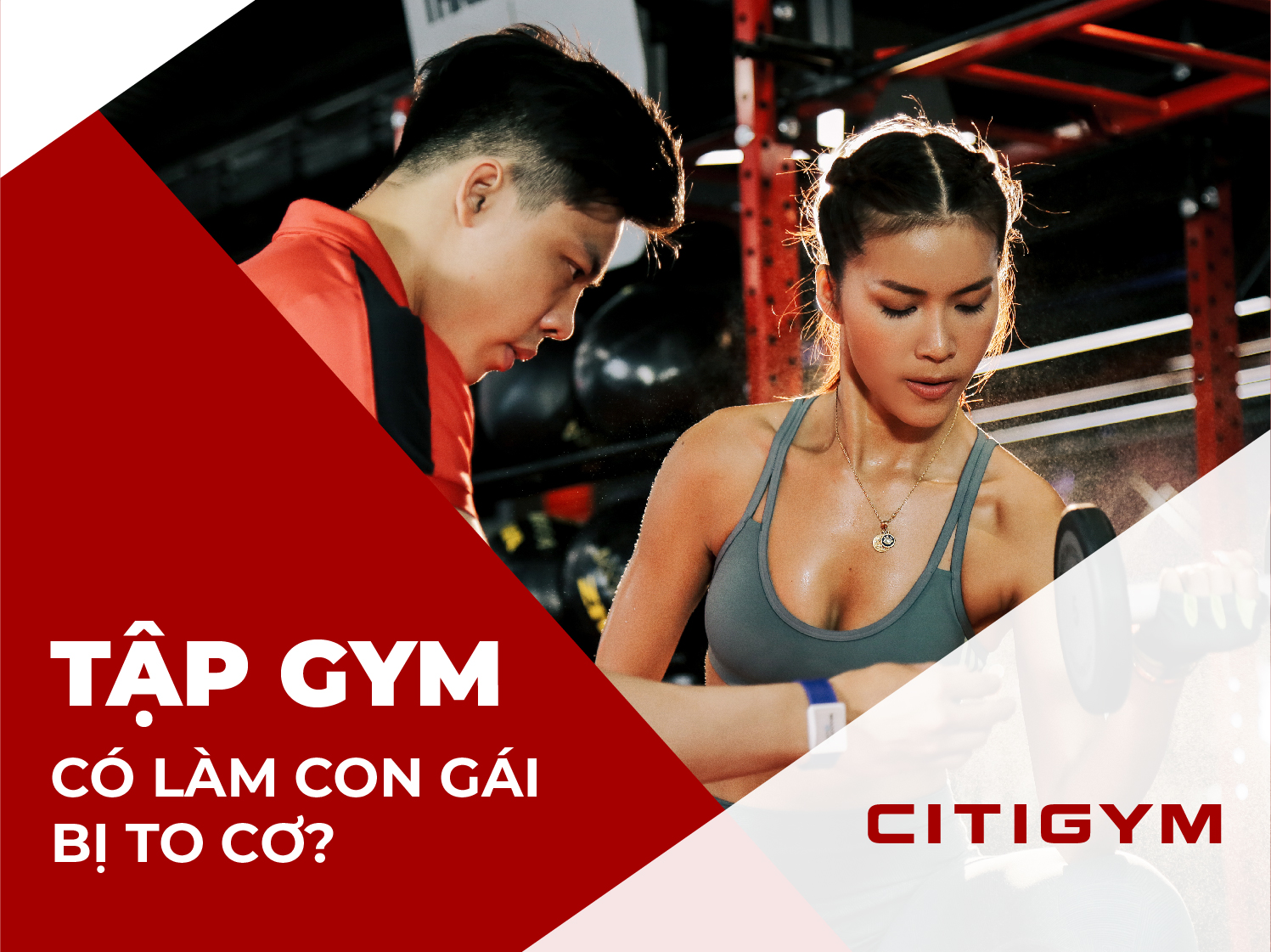 Vén màn sự thật cách tập gym hiệu quả: Tập gym có làm con gái bị to cơ?